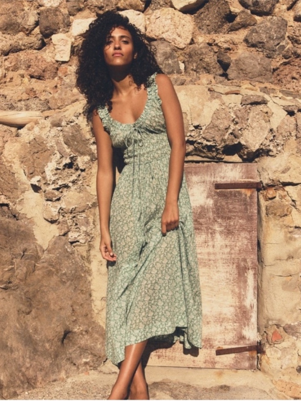 Doen Emmaretta Dress in Peridot Tea Floral